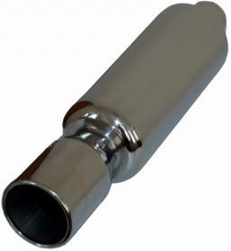 Глушитель прямоточный, спортивный  (нержавеющая сталь), 510x115x115мм, D=55