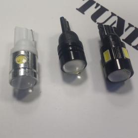 Светодиодная лампа T10 — W5W SMD+линза