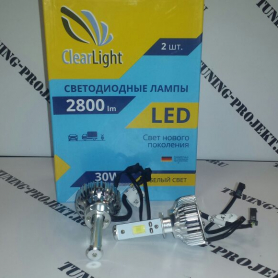 Светодиодная лампа «ClearLight» цоколь H3 с чипом Epistar