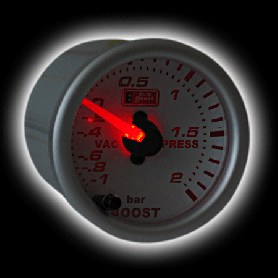 Указатель давления турбо (52мм), 7 цв. подсветка  27001 SW3-7-BAR